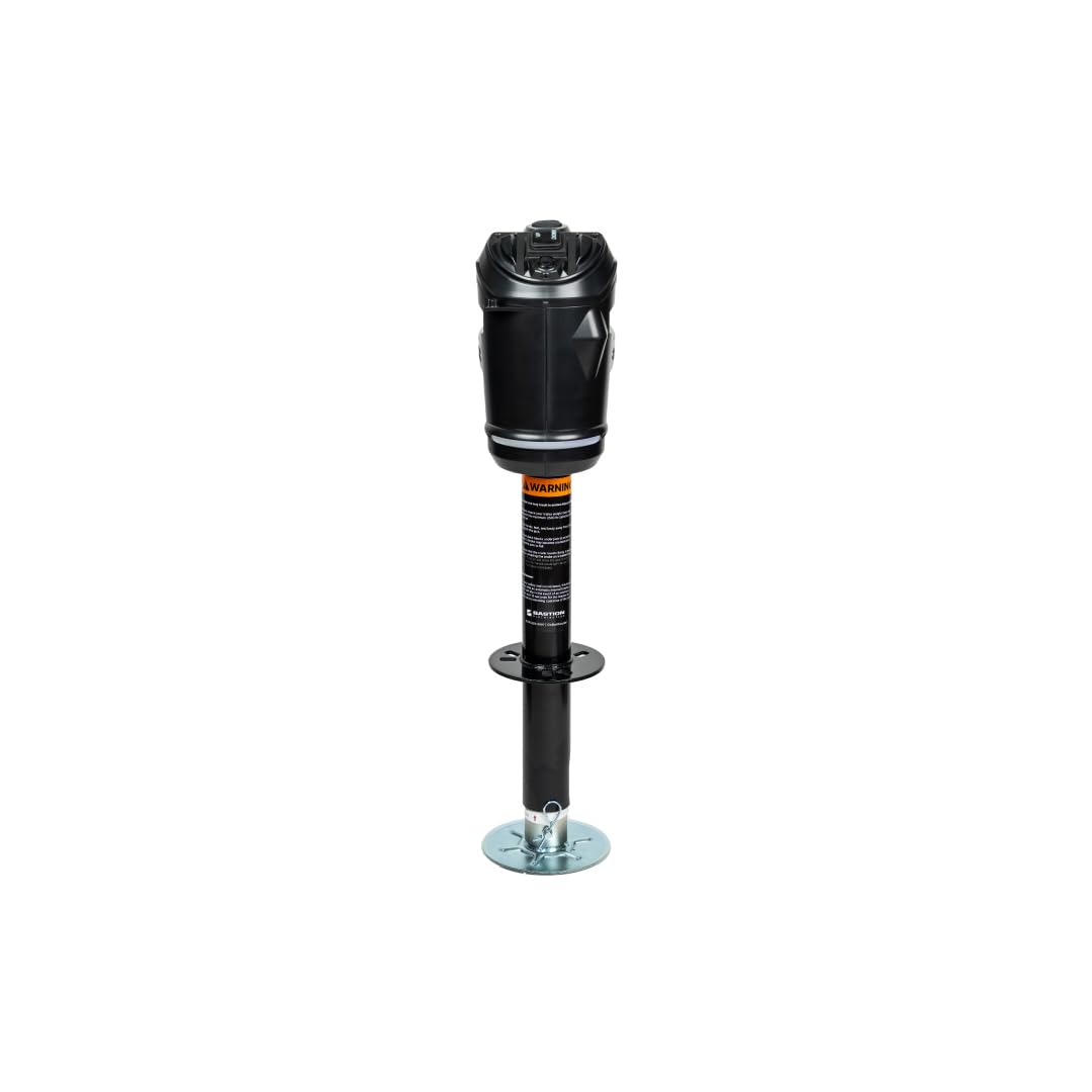Black 3500 lb Electric Trailer Jack with Cover O914747