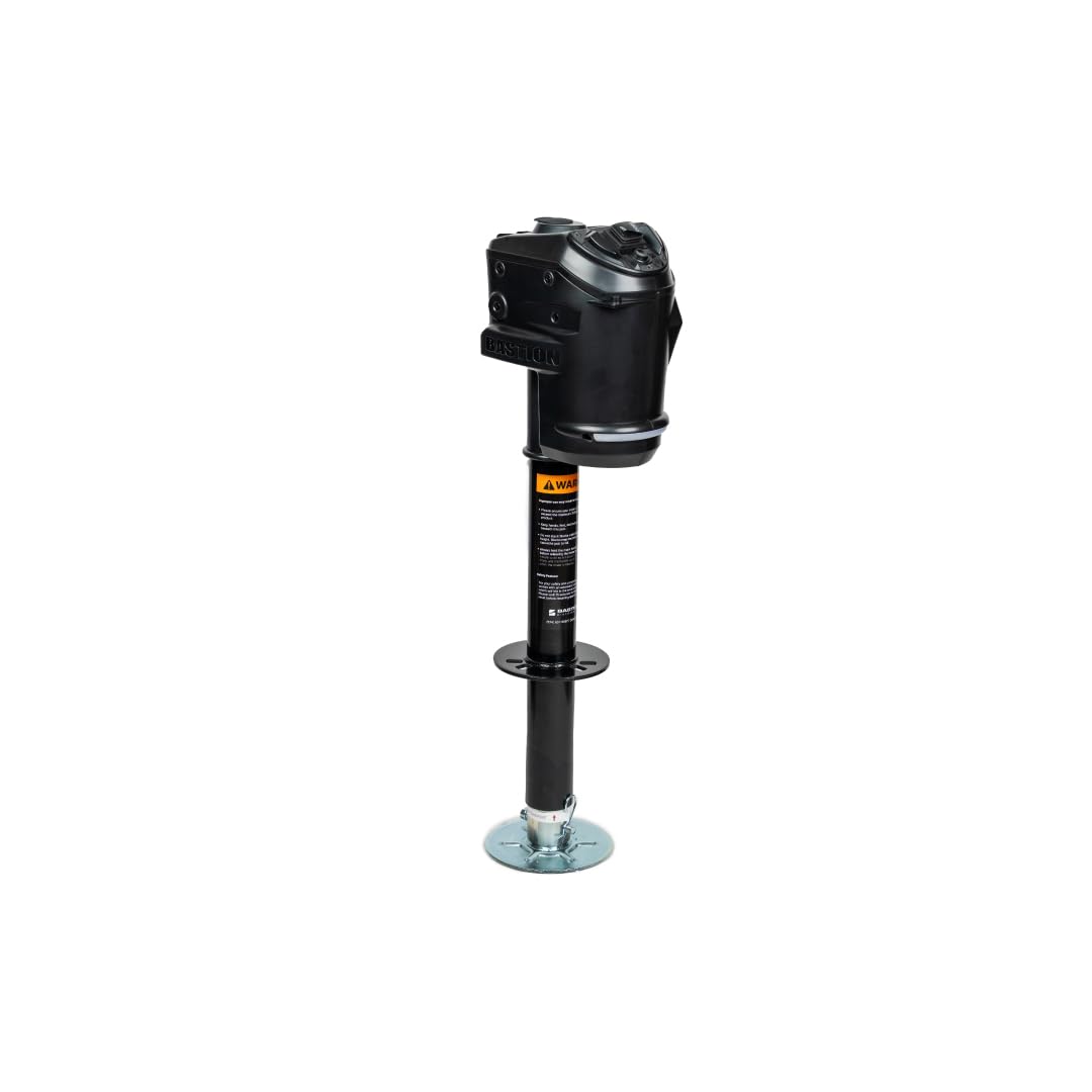 Black 3500 lb Electric Trailer Jack with Cover O914747
