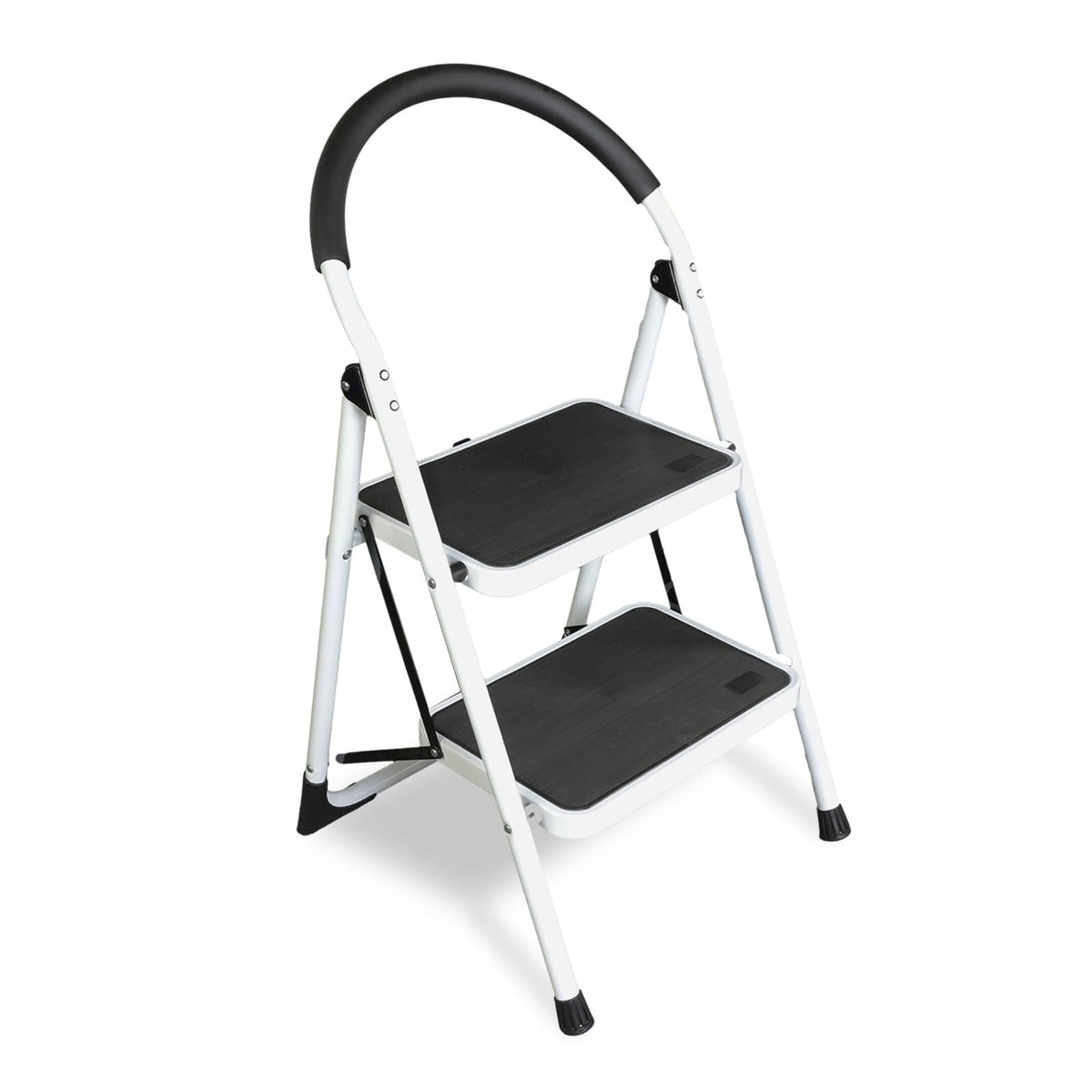 2 Step Folding Lightweight Step Stool with Anti-Slip Pedal 400 lbs Capacity Y7453