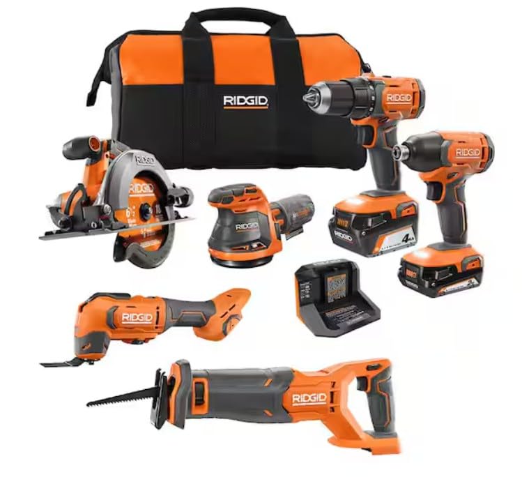 18V Cordless 6-Tool Combo Kit with Battery and Charger Z619