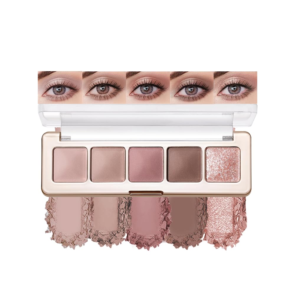 Pink Brown Neutral Matte Eyeshadow Palette B115849