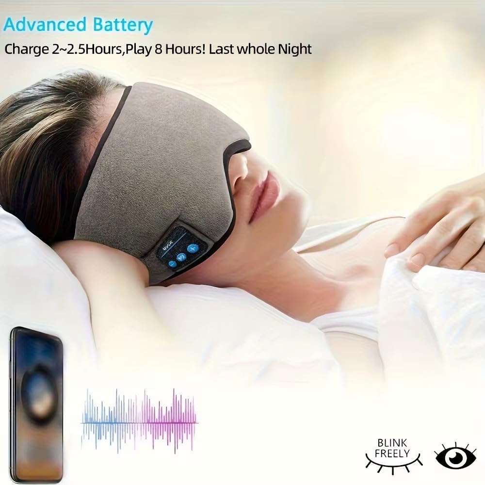 Bluetooth Sleep Mask with Built-in Headphones B761912