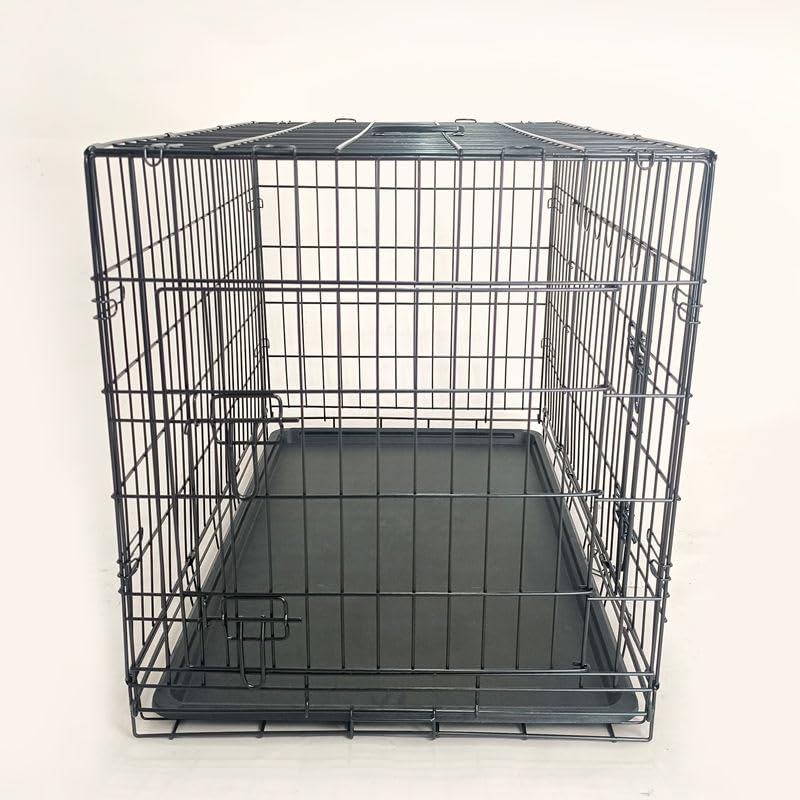 48-Inch Folding Metal Dog Crate with Divider, Tray, and Carry Handle N899058