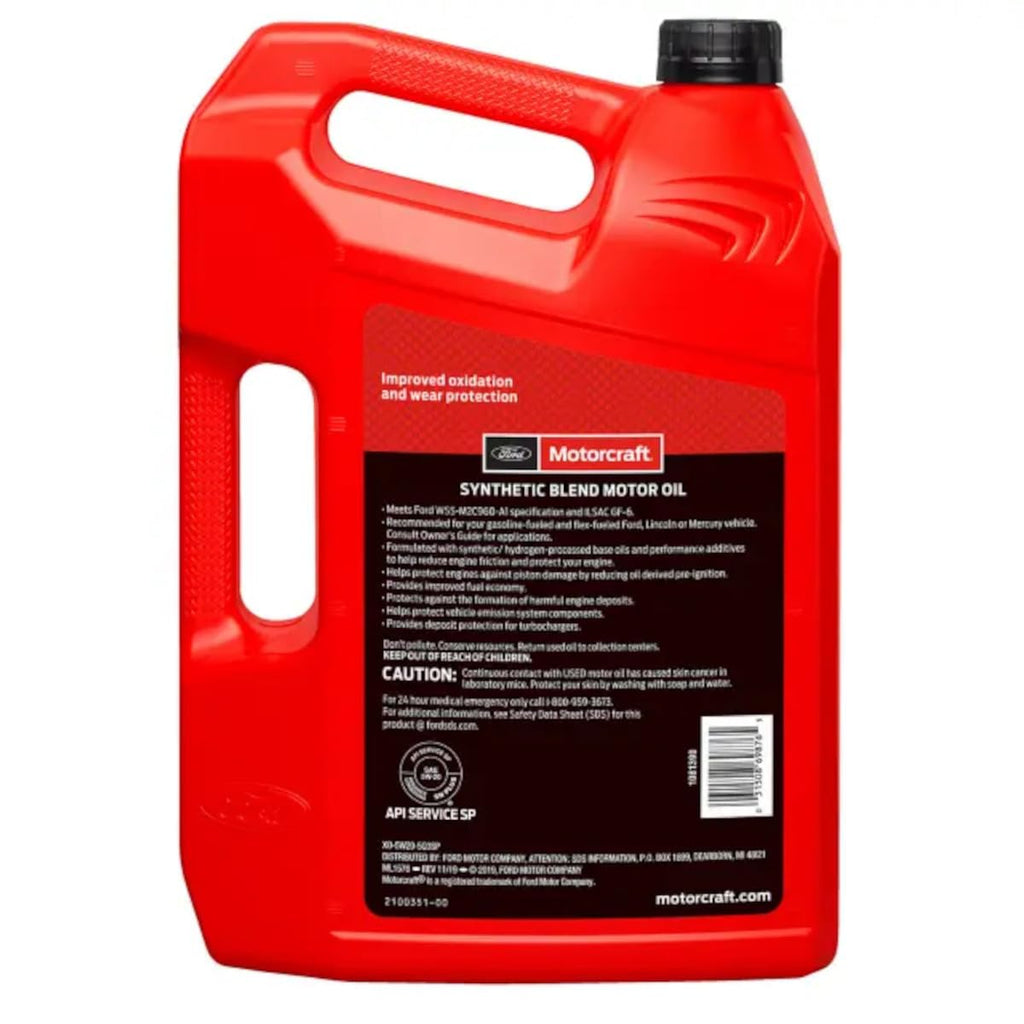 5W-20 Synthetic Blend Motor Oil 5 Quart M477