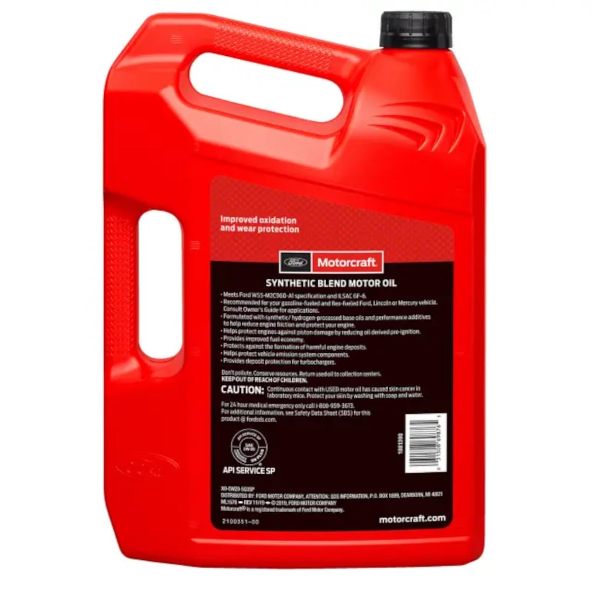 5W-20 Synthetic Blend Motor Oil 5 Quart M477