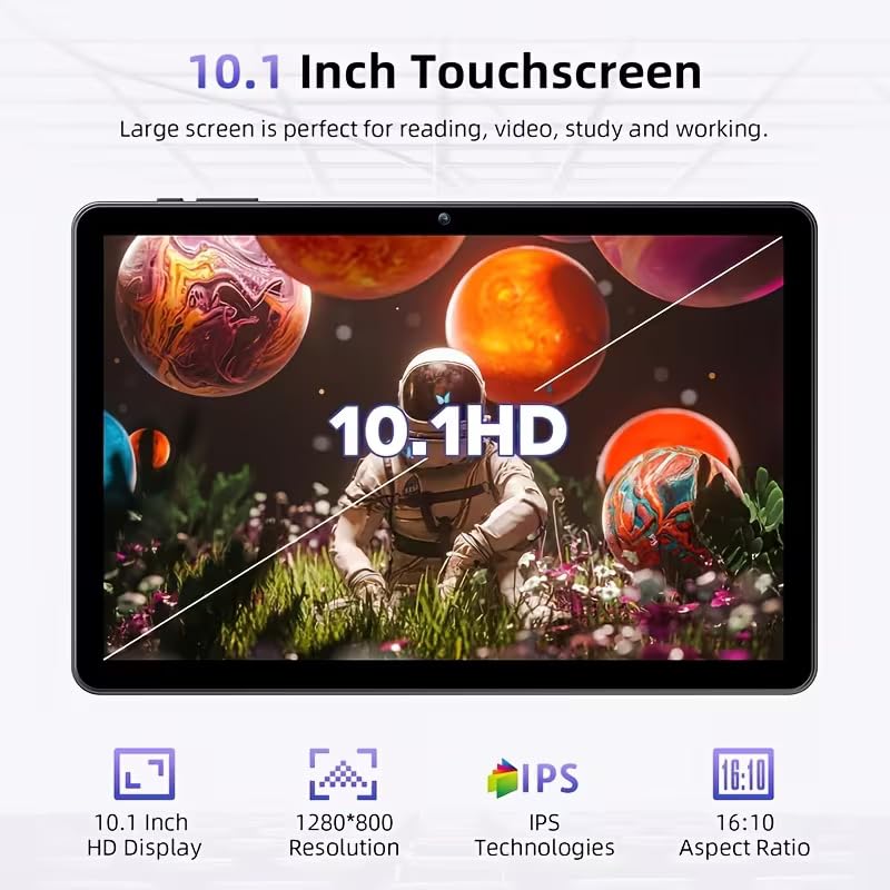10.1 Inch Tablet 8GB RAM 128GB ROM with Keyboard Case Stylus A7981
