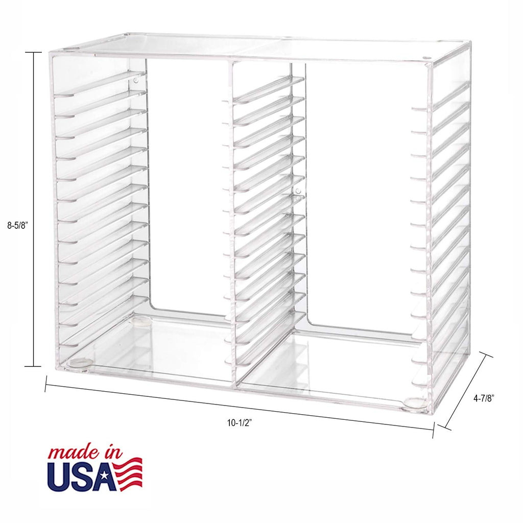 Clear Plastic CD Organizer with Rubber Feet J313580