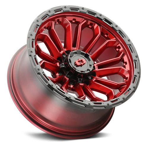 20x9 8x6.5" +12mm Red Wheel Rim A939
