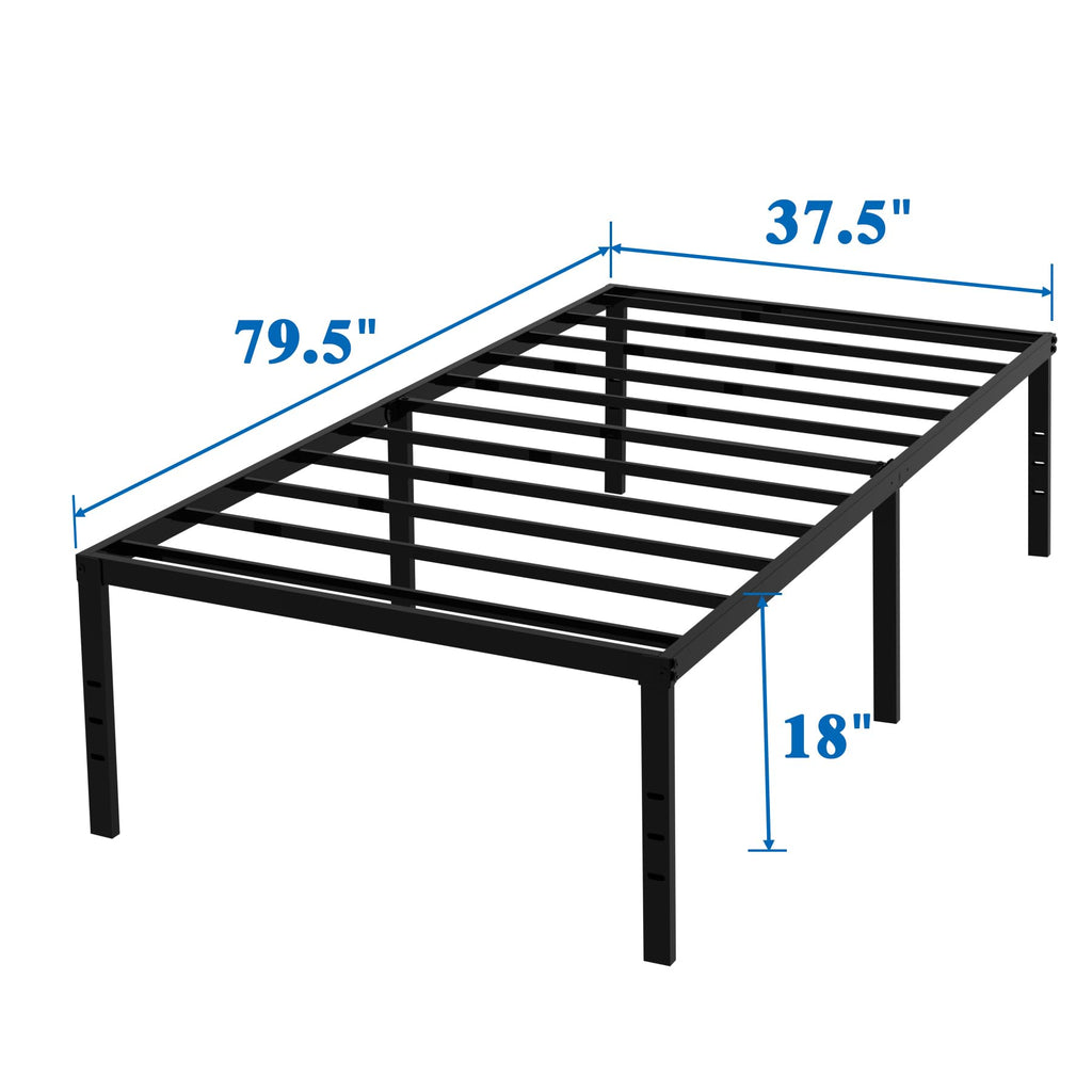 Twin XL 18 Inch Metal Platform Bed Frame M530