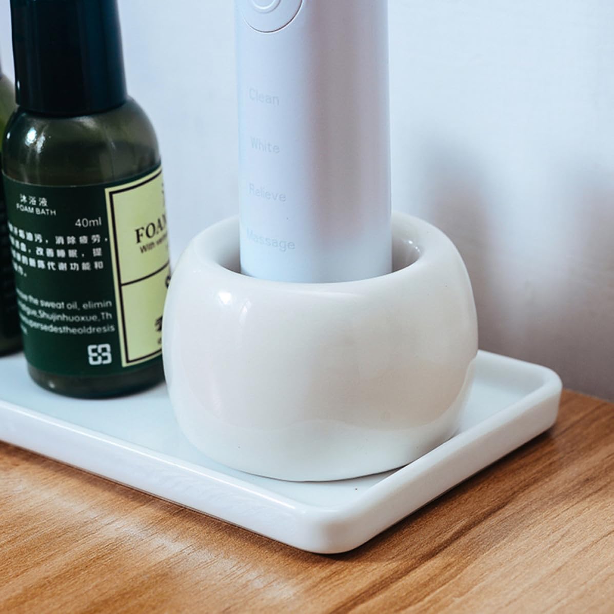 Ceramic Electric Toothbrush Holder Stand 2 Pack G953746