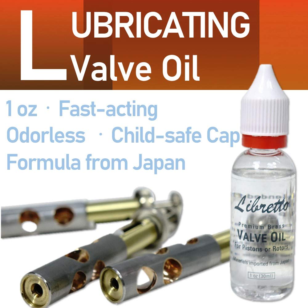 Trumpet Care Kit with Valve Oil, Slide Grease, Cleaning Cloth, Brushes and Case A3431
