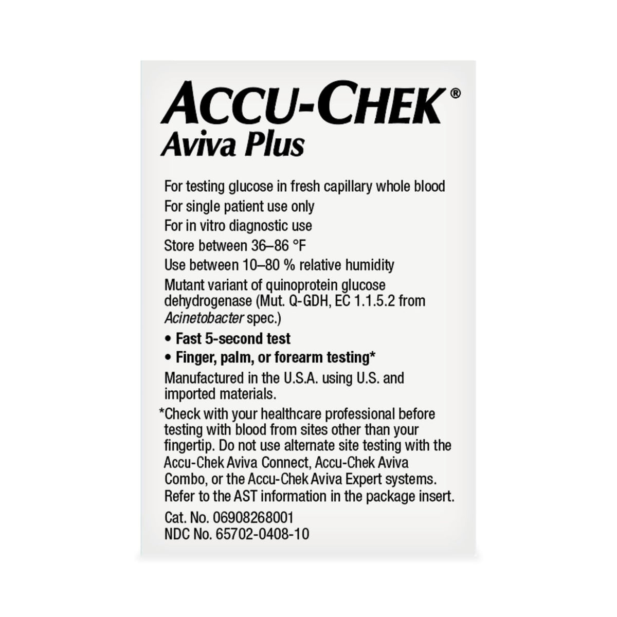 Blood Glucose Test Strips Pack of 100 E182990