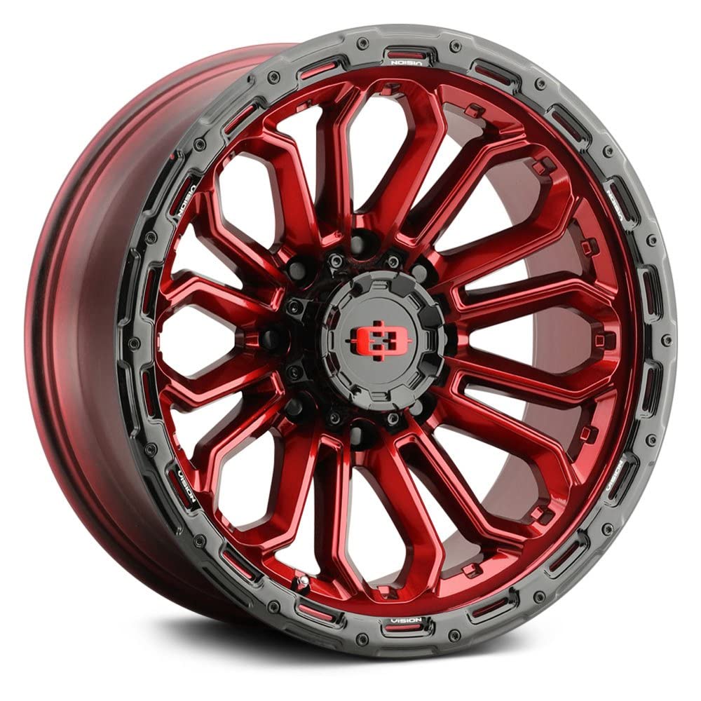 20x9 8x6.5" +12mm Red Wheel Rim A939