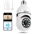 Light Bulb Security Camera 2K 3MP WiFi 360° Color Night Vision Two-Way Talk X5982