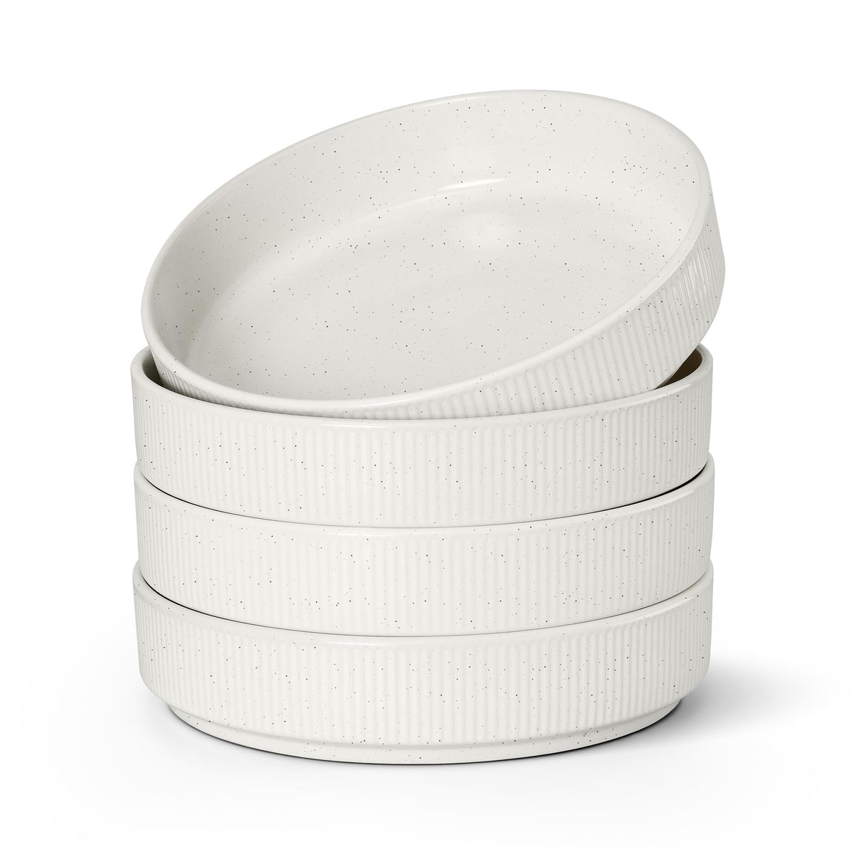 Pasta Bowls Set of 4, 35oz Ceramic, White, 8" I9394