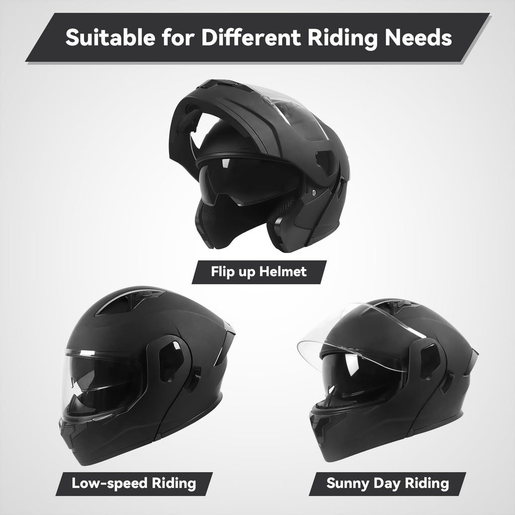 Modular Flip up Motorcycle Helmets DOT Approved B17138