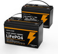 12V 100Ah LiFePO4 Lithium Battery 2-Pack J3932
