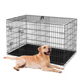 48-Inch Folding Metal Dog Crate with Divider, Tray, and Carry Handle N899058