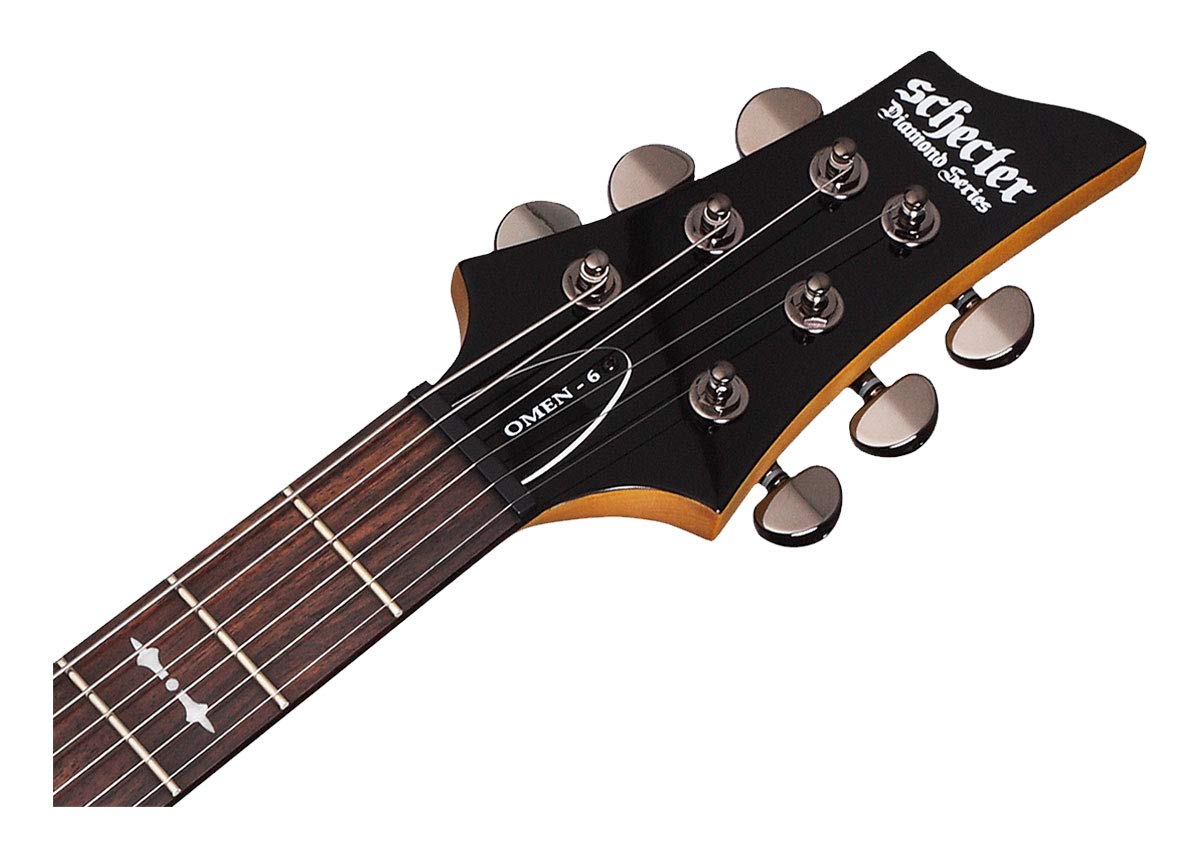 Black 6-String Electric Guitar D3223