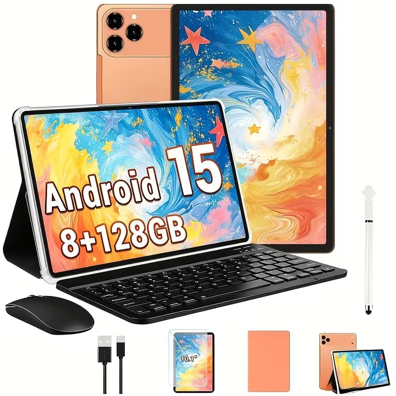 10.1 Inch Tablet 8GB RAM 128GB ROM with Keyboard Case Stylus A7981