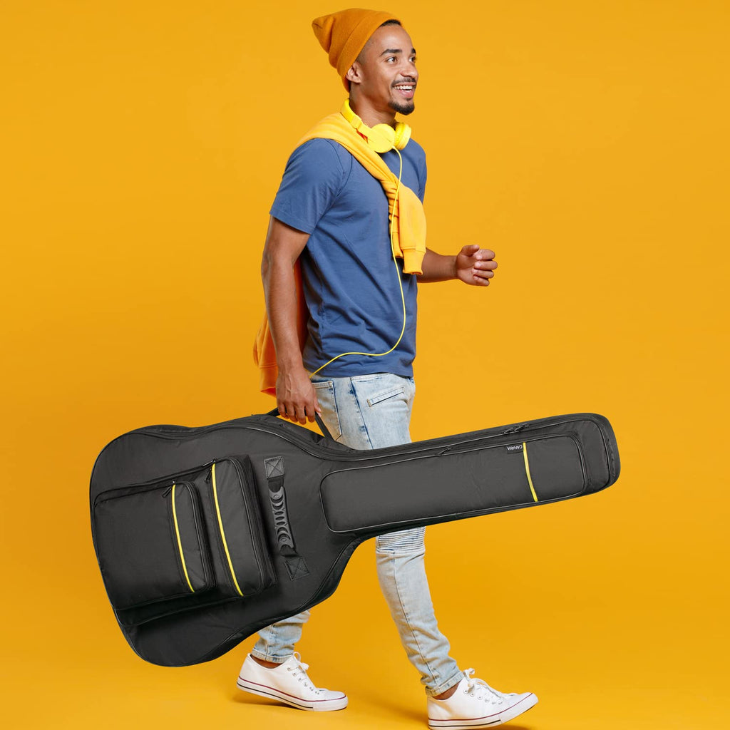 44 Inch Guitar Bag Multi-pockets 0.47in Thick Padding Water Resistent Gig Bag J2054