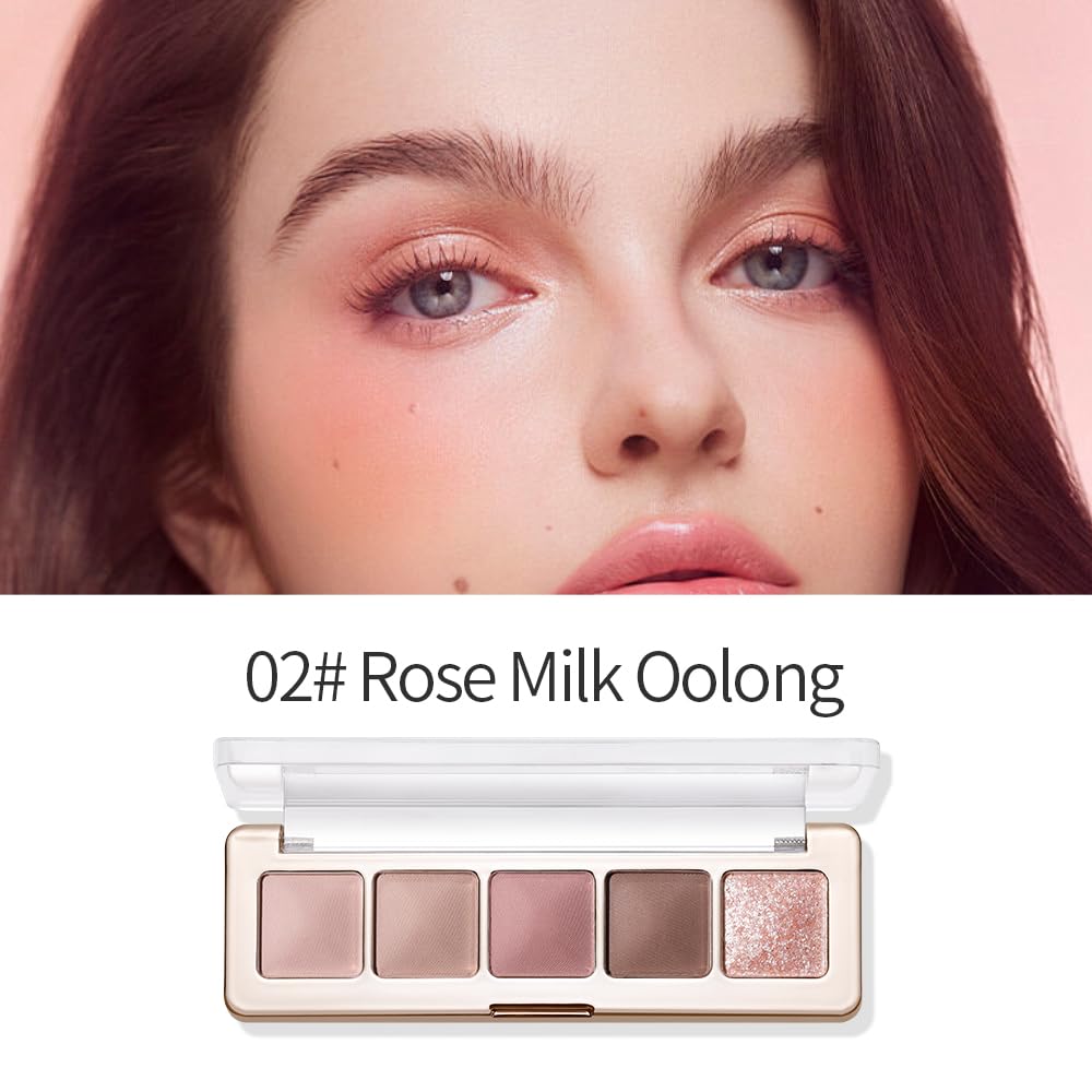 Pink Brown Neutral Matte Eyeshadow Palette B115849