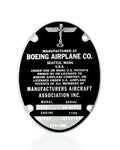 B-29 & B-17 Data Plate G7119