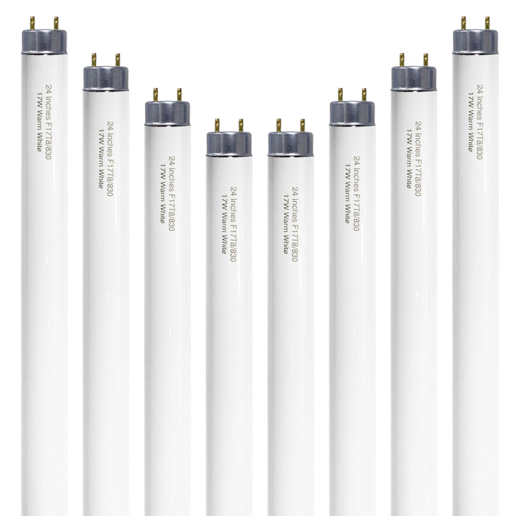 24 inch Warm White Fluorescent Tube Light 8 Pack S295953