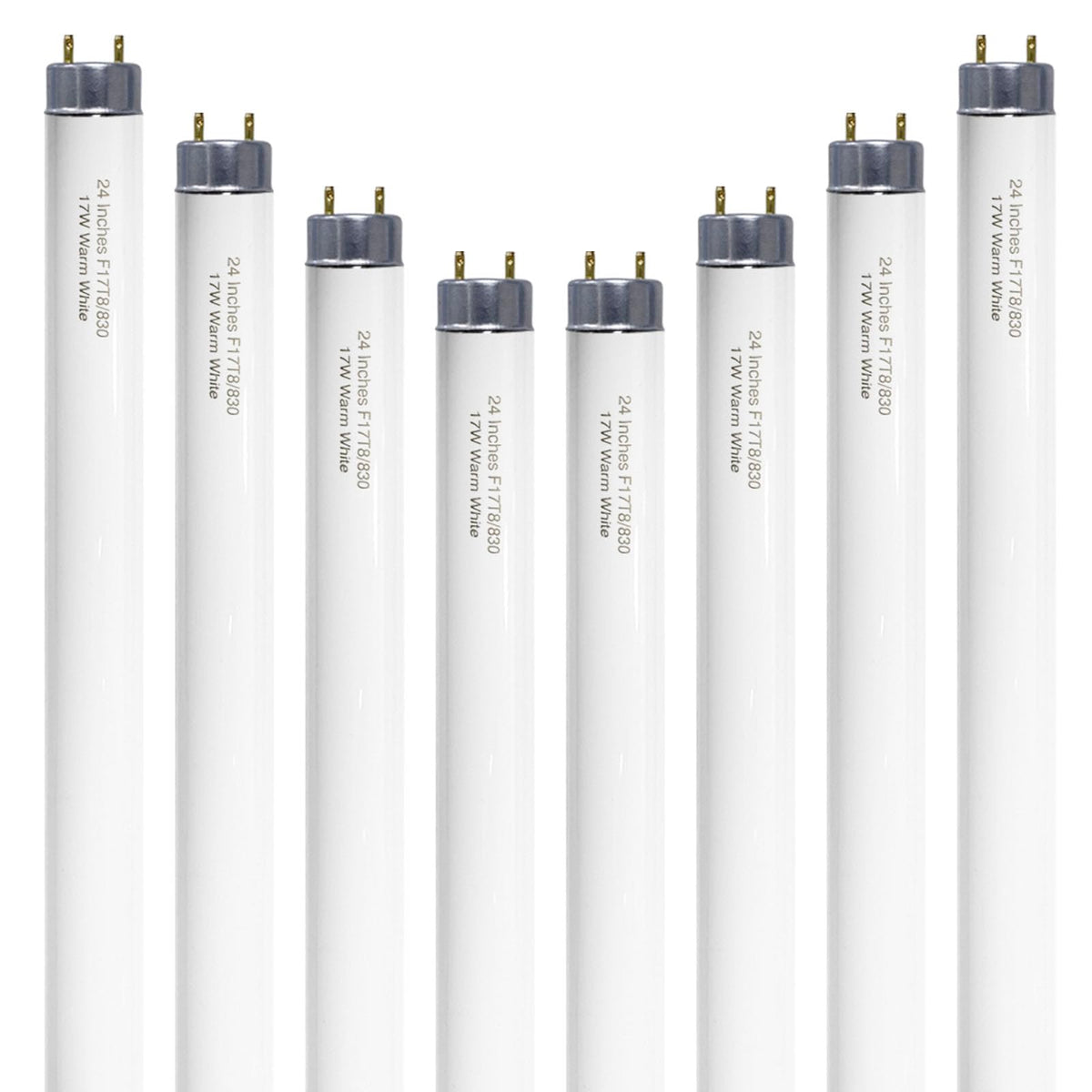 24 inch Warm White Fluorescent Tube Light 8 Pack S295953