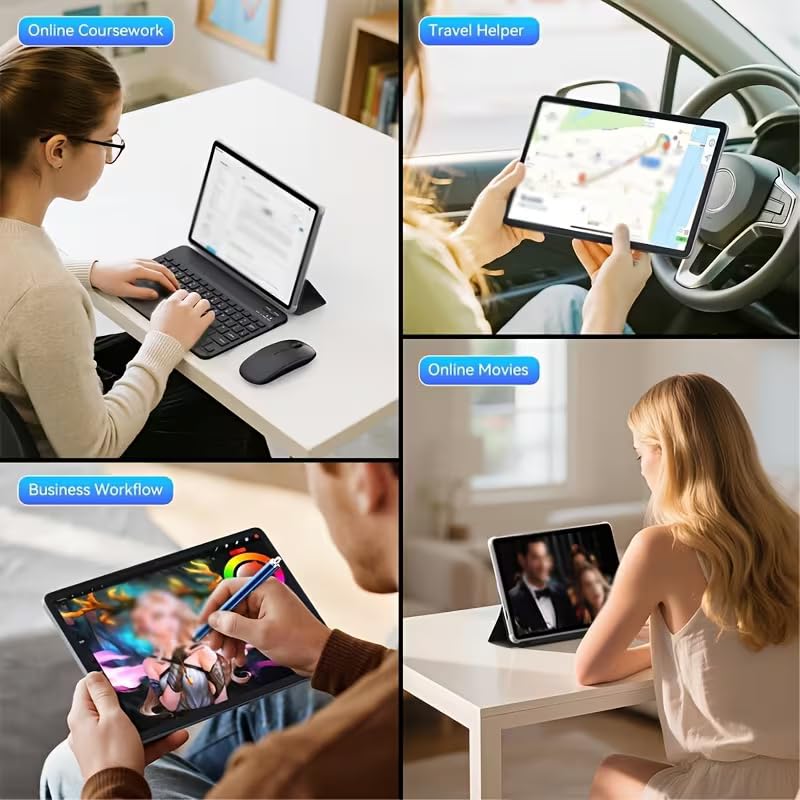 10.1 Inch Tablet 8GB RAM 128GB ROM with Keyboard Case Stylus A7981