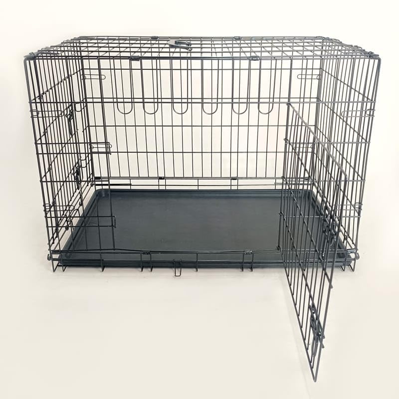 48-Inch Folding Metal Dog Crate with Divider, Tray, and Carry Handle N899058
