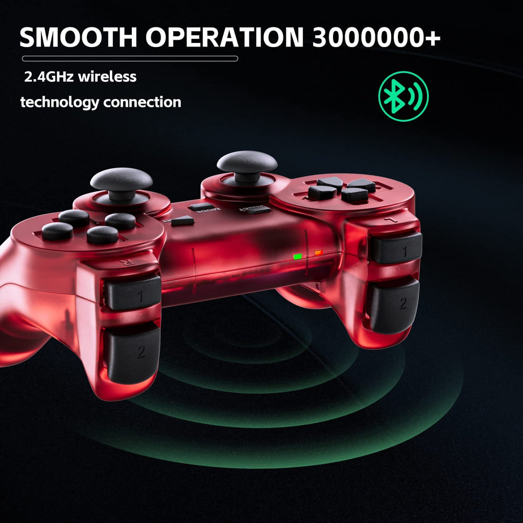 Wireless Controller Double Vibration ClearBlue and ClearGreen X643