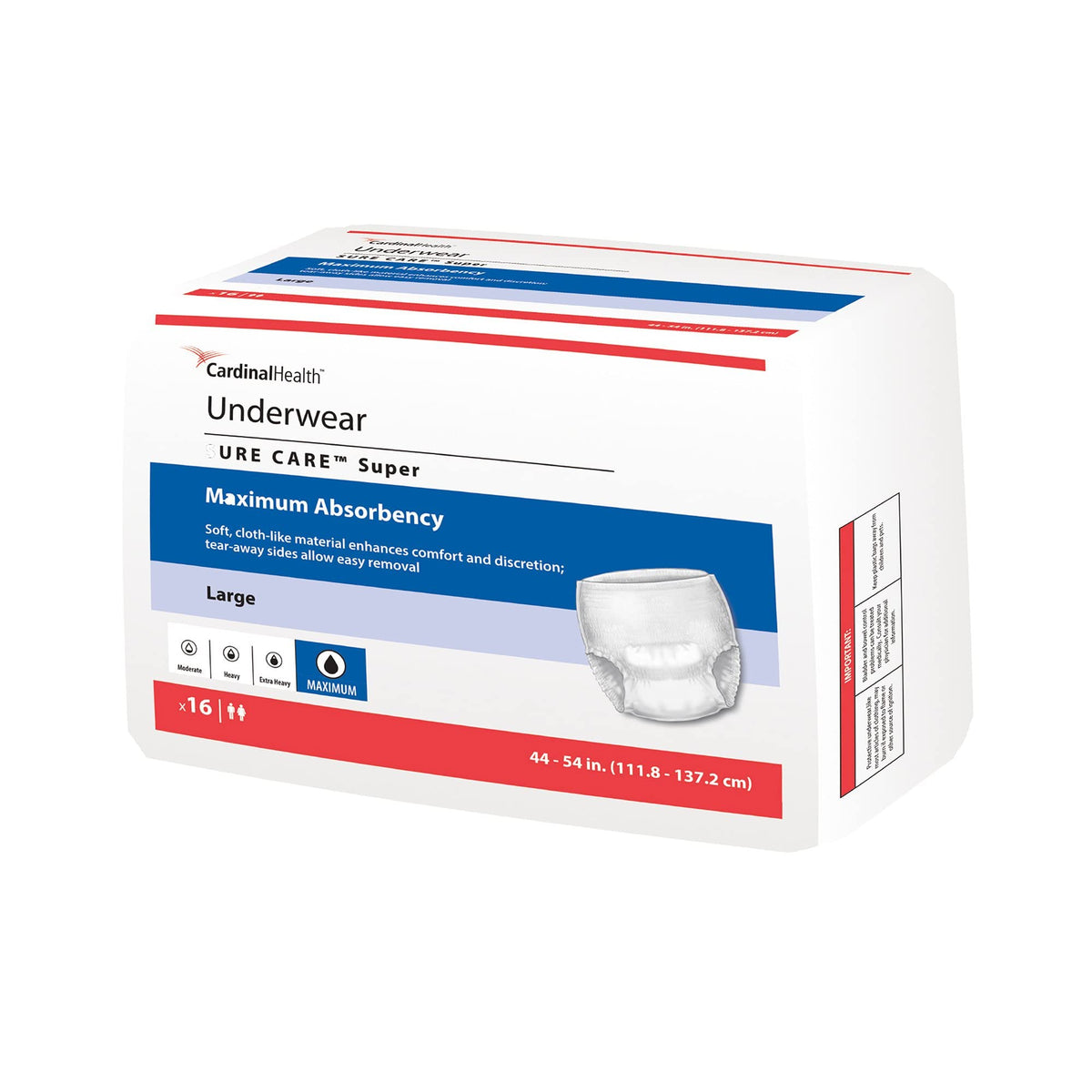 X-Large Disposable Absorbent Underwear Bag of 12 W602989