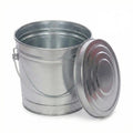 6 Gallon Galvanized Metal Trash Can with Locking Lid Z160