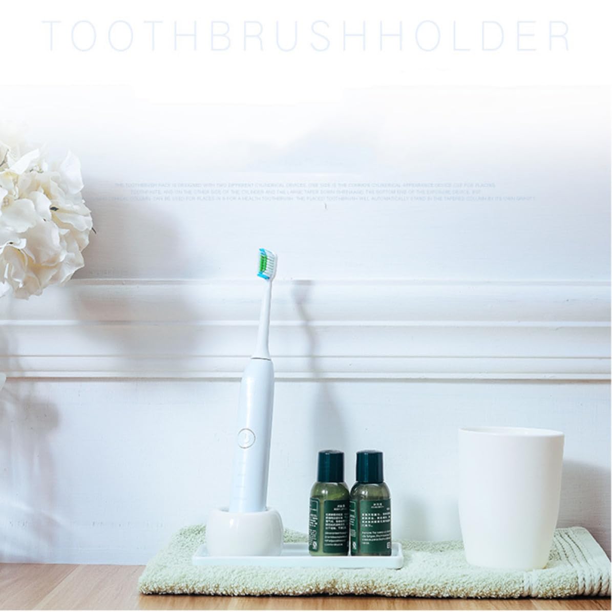 Ceramic Electric Toothbrush Holder Stand 2 Pack G953746