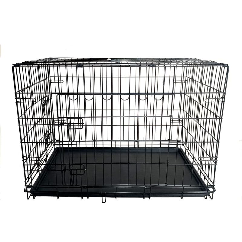 48-Inch Folding Metal Dog Crate with Divider, Tray, and Carry Handle N899058
