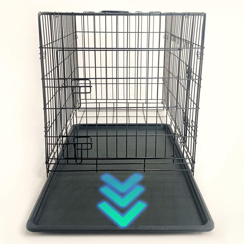 48-Inch Folding Metal Dog Crate with Divider, Tray, and Carry Handle N899058