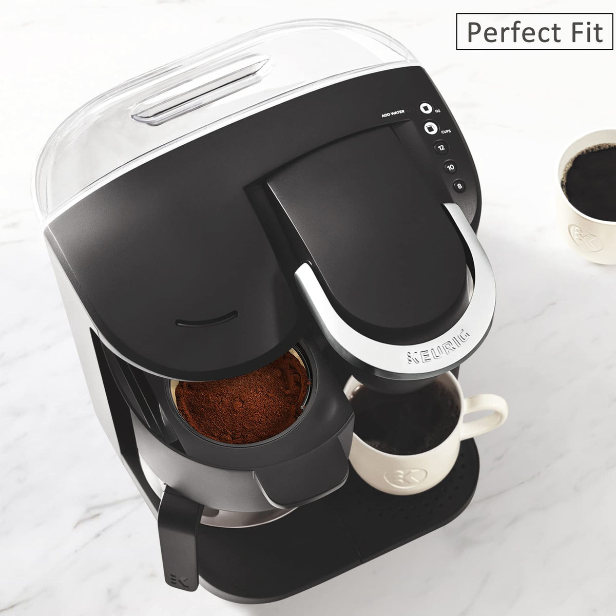 8-12 Cup Reusable Gold Mesh Coffee Filter A836116