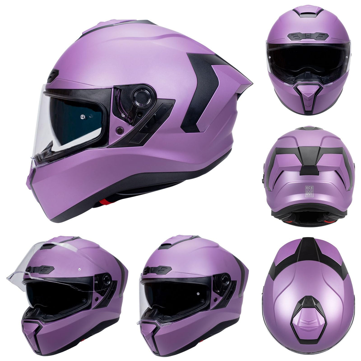 Dual Visor Full Face Motorcycle Helmet P7396