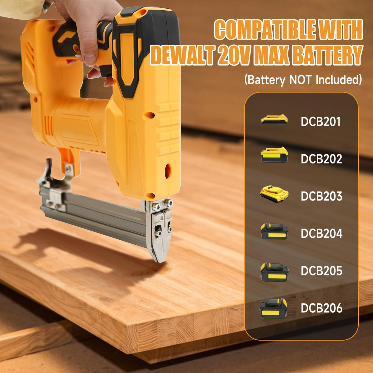 Cordless 2-in-1 Brad Nailer/Stapler Kit with 1000 Straight Nails, 500 U Nails K8460