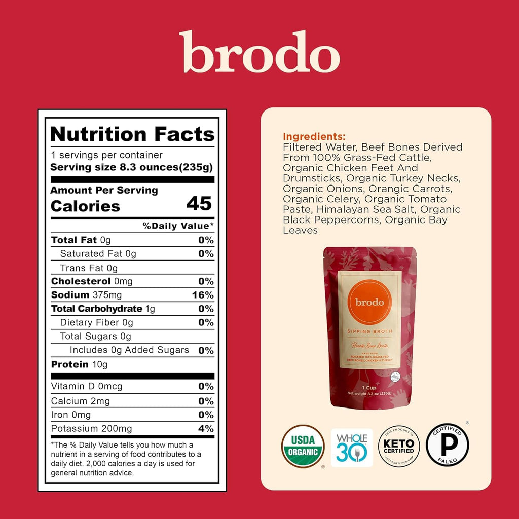 Bone Broth Single-Serve and 25 oz Classic Packs J878651