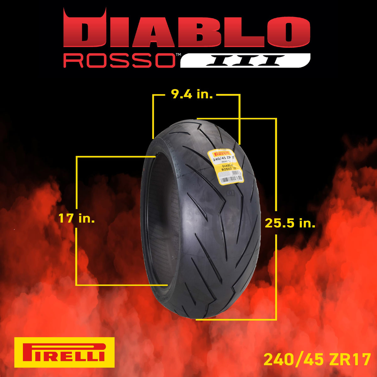 240/45-17 82W Rear Motorcycle Tire N6119