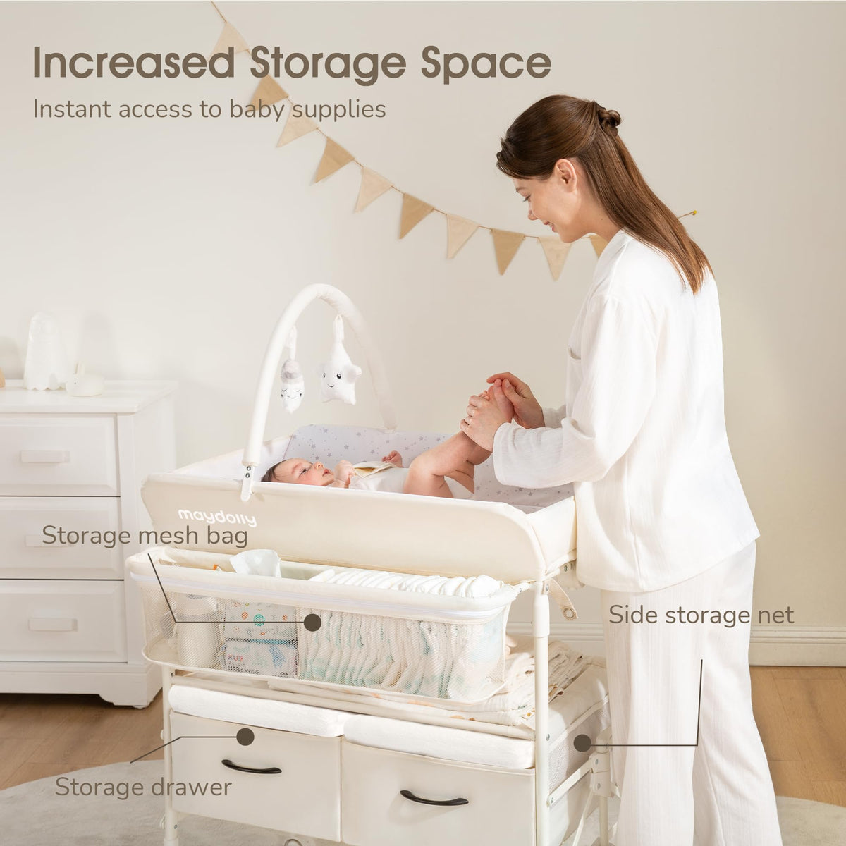 Portable Foldable Waterproof Baby Changing Table F677654