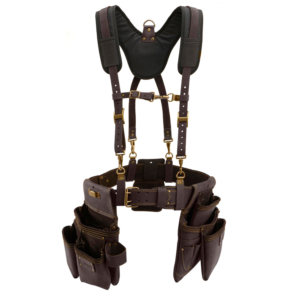 Leather Tool Belt with Suspenders Size L N980