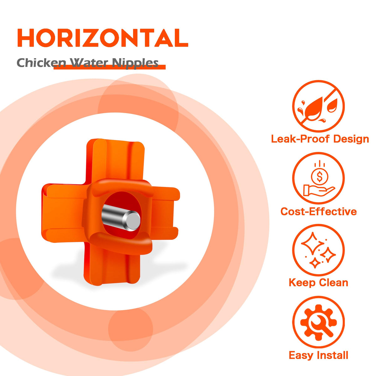 Chicken Waterer Nipple 16 Pack U555