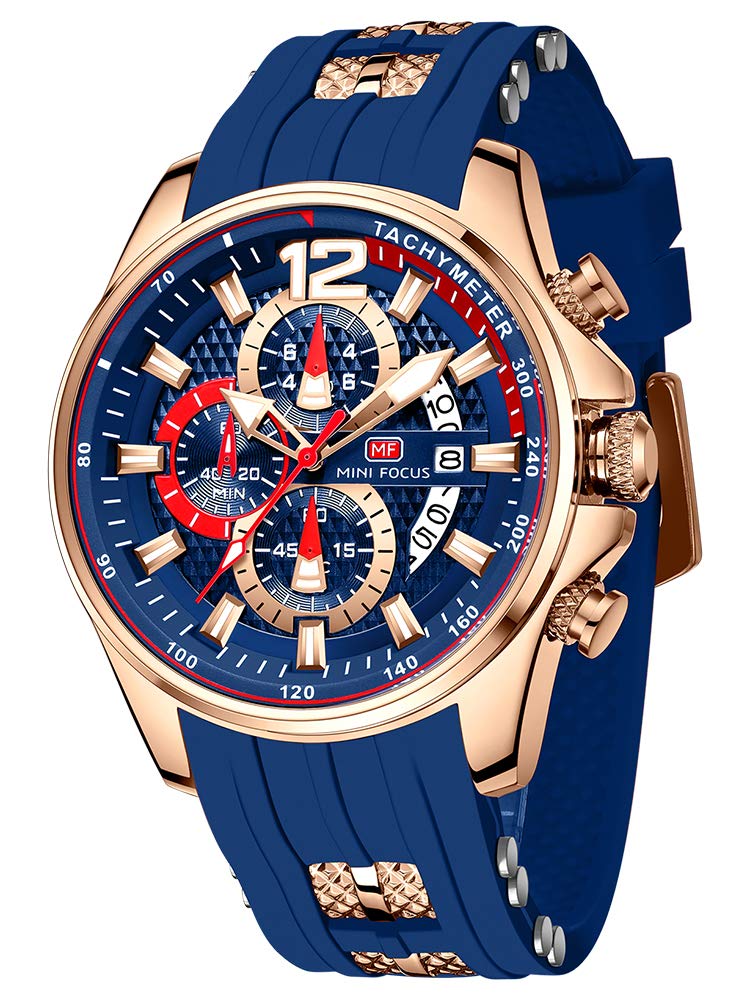 Men's Chronograph Waterproof Analog Quartz Watch A3680
