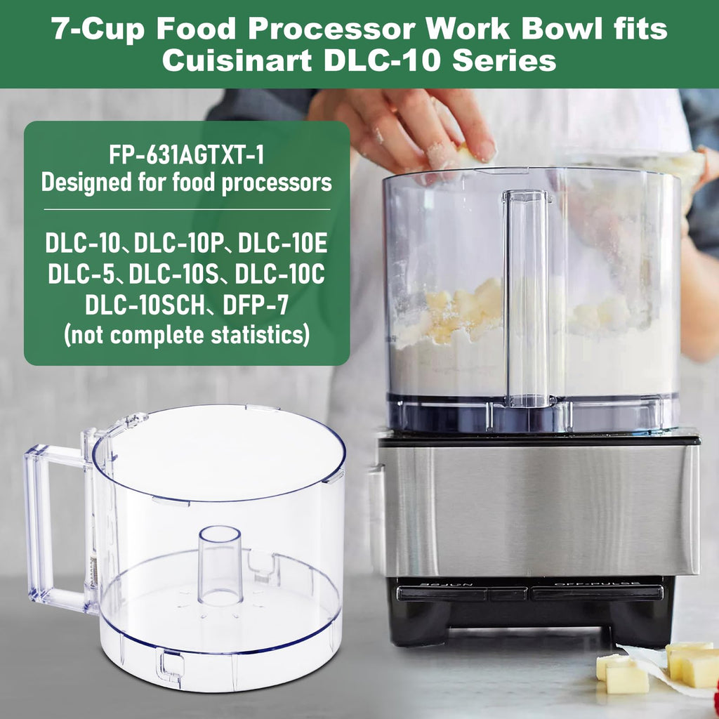 Food Processor Work Bowl 7-Cup with 4 Locking Tabs H212