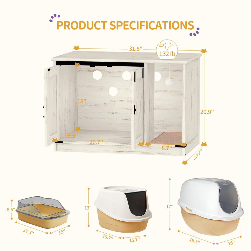 Cat Litter Box Enclosure Z8854