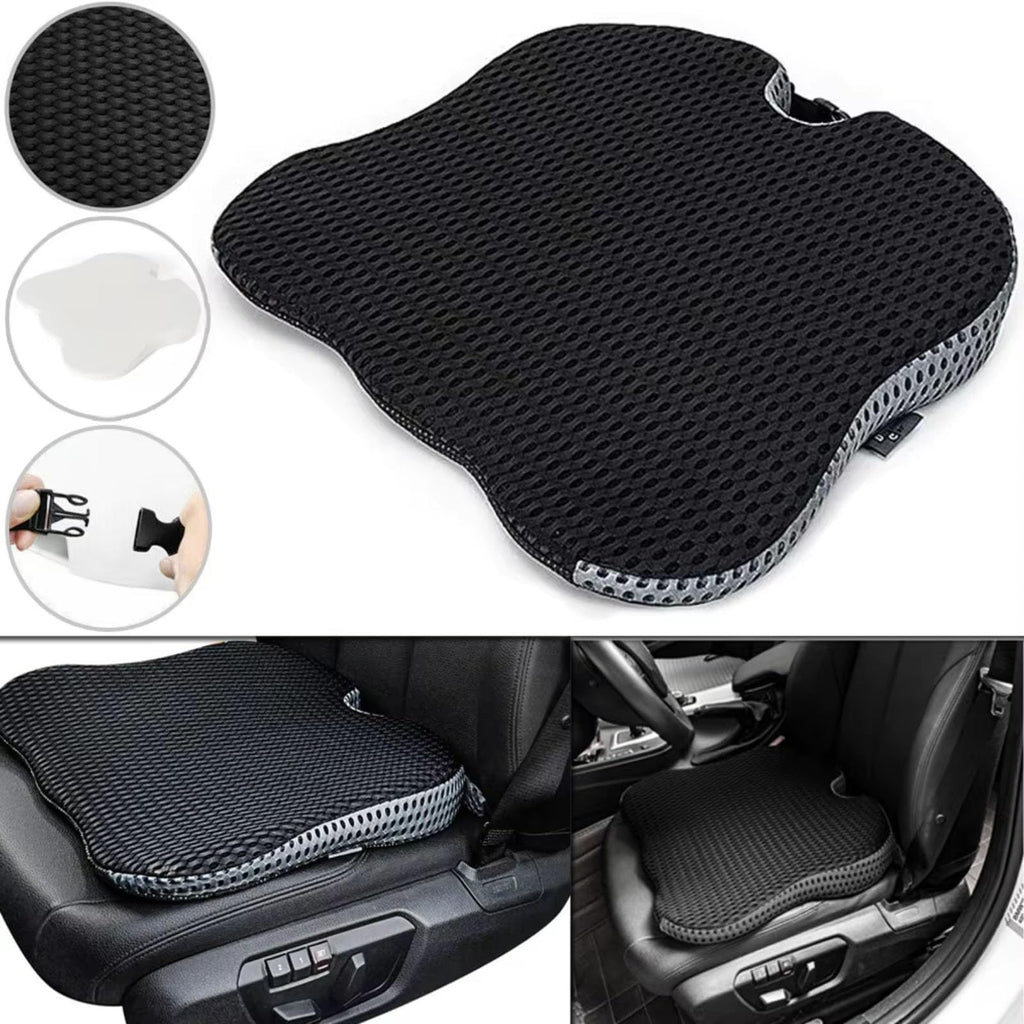Black Memory Foam Car Seat Booster Cushion D6008