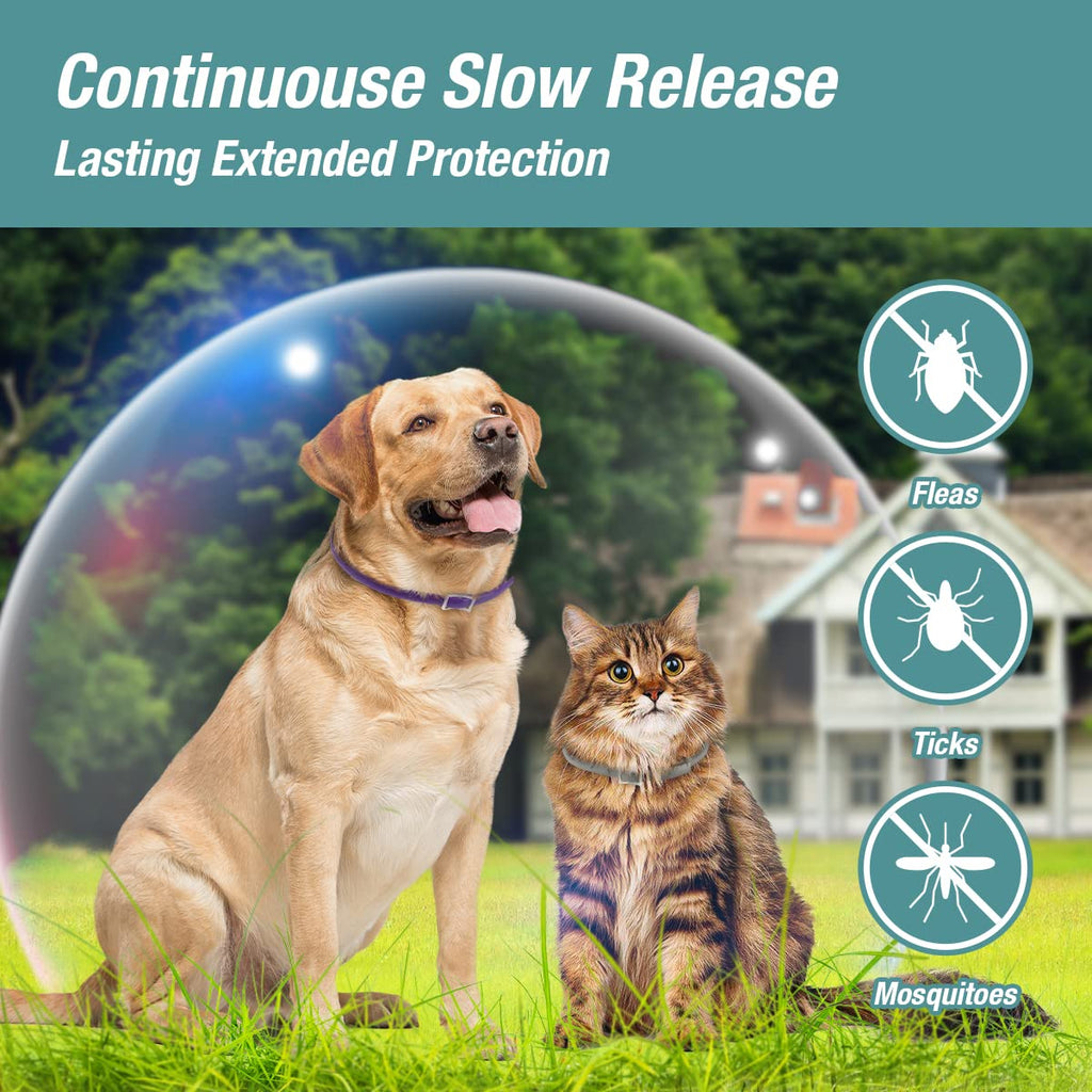 Flea & Tick Collar Plant Powered Blue 2-Pack K107